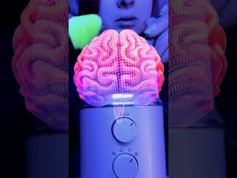 ASMR mic brushing #short