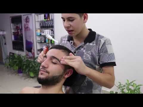 ASMR PROFESYONEL BARBER  İZLE RAHATLA HEAD FACE chest MASSAGE THERAPY #ASMR #Crack