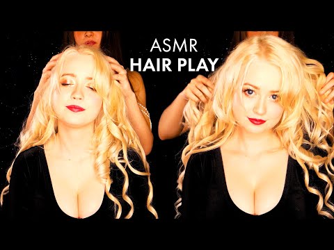 ASMR Scalp & Shoulder Massage ✨ Tingly Beaded Pearls, Fabric Sounds, Hair Play for Relaxation