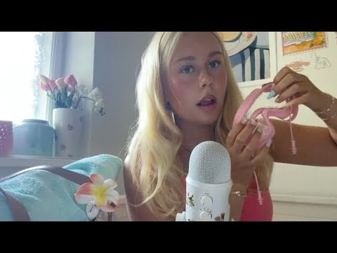 asmr what’s in my beach bag 🏝️