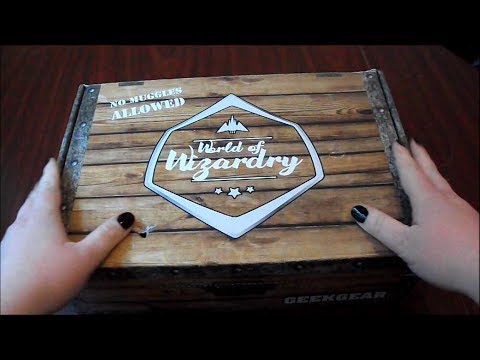 ASMR Geek Gear World of Wizardry April 2017 Unboxing (Softly Spoken) - Read Warning in Description