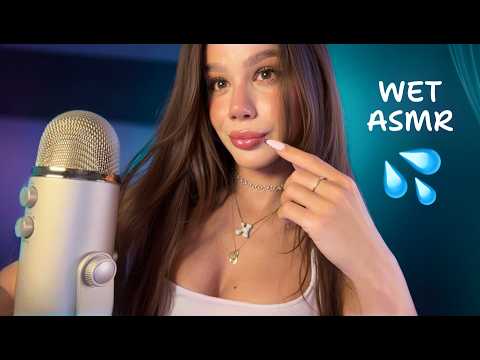 WET ASMR // mouth sounds, water 💦