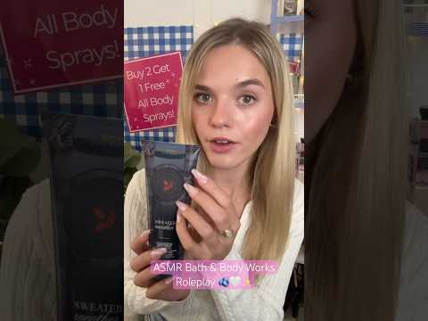 #asmr Bath & Body Works Roleplay 🫐✨ #asmrvideos #asmrroleplay #bathandbodyworks #sleep