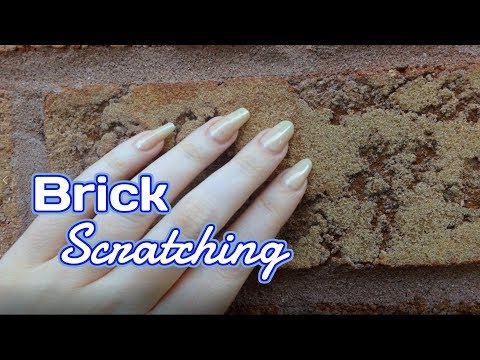 ASMR Scratching a Brick Wall