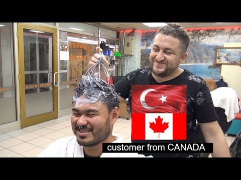 ASMR TURKISH MASSAGE BARBER = NECK CRACK(head,back,arm,face,roller,wire,shampoo,rolling pin massage)