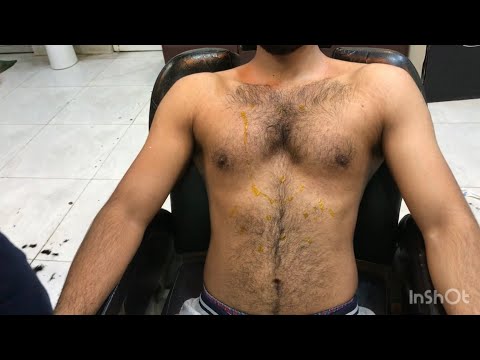 ASMR Ultimate Body  Massage 💈| Chest, Back & Head Amazing Massage with Massage Machine |