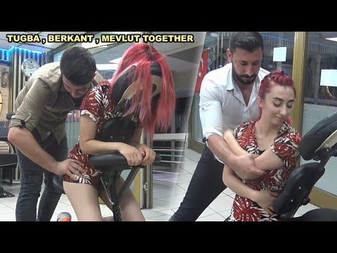 HIP MASSAGE AND CRACKS FROM MEVLUT AND BERKANT TO TUGBA - Asmr back,waist,arm,palm,foot,leg massage