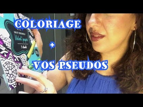 ❤️ ASMR COLORIAGE + VOS PSEUDOS CHUCHOTES