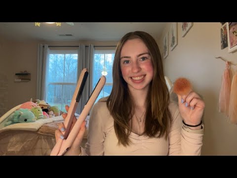ASMR Doing Your Hair and Makeup