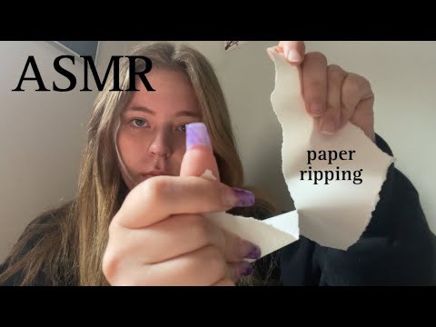 ASMR paper ripping