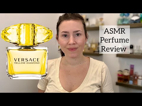 ASMR Perfume Review - Versace Yellow Diamond - Glass Tapping & Soft Spoken