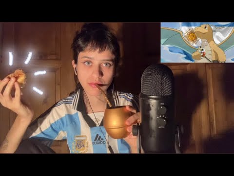 ASMR ꙳⭒ comiendo pastelitos y tomando mate 🇦🇷