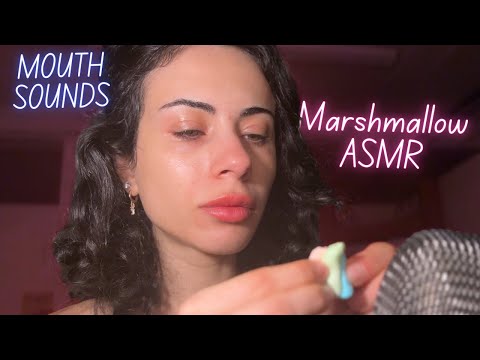 ASMR Squishy Mouth Sounds | Marshmallow Eating & Whispering