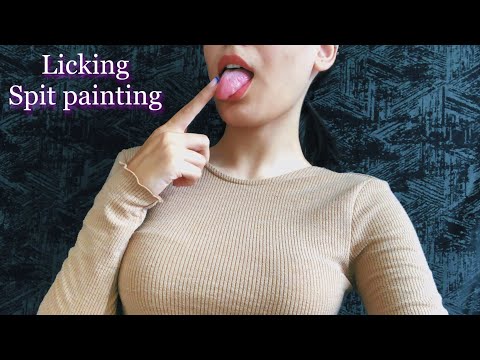 ASMR Spit Painting🤤