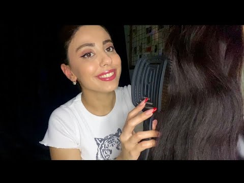 Saçlarınla Oynuyorum 💆🏽‍♀️💈 Saç Kesimi / Saç Bakımı / Saç Tarama ASMR | TÜRKÇE ASMR