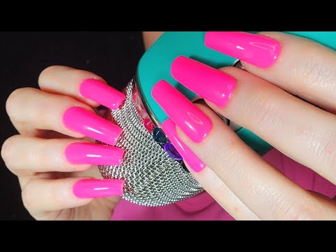 Aggressive Mic Scratching With Long Nails | No Talking |  ASMR