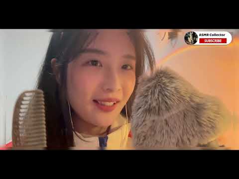 ASMR🎧｜Massage your scalp with various combs. Whisper, touch with camera.