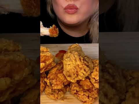 Extremely Crunchy KFC Wings #shorts #asmr