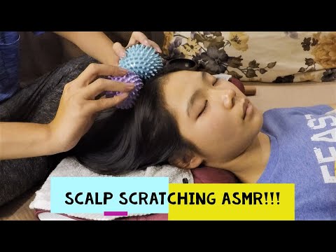 Massage ASMR | Relaxing Head Massage with Gentle Scalp Scratching