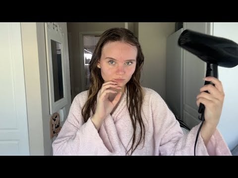 ASMR hair dryer sound for relaxation