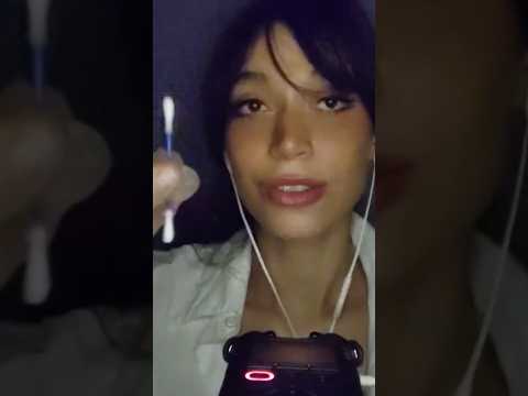Novo vídeo no canal: asmr limpeza de ouvido 💕 #asmr #earcleaning #tingles #triggersasmr