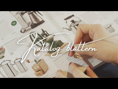 ASMR DE entspanntes Katalog blättern (Soft Spoken, österreichisches Deutsch)