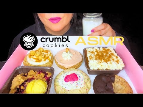 Crumbl Cookies ASMR Taste Test