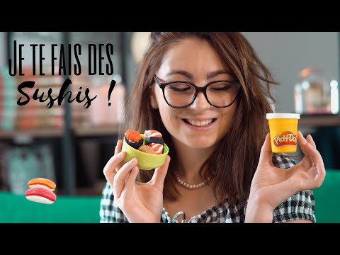 ♡ ASMR  - Je prépare des Sushis en pâte à modeler ♡