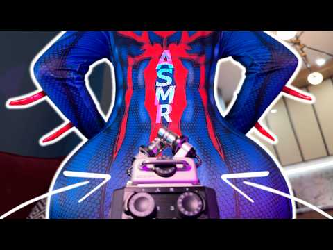 ASMR 🕷️🕸️BEST FABRIC SCRATCHING SOUNDS | Tight Cosplay Costume 🦸🏻‍♂️