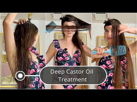Deep Castor Oil Treatment with Gentle ASMR Touch(short)