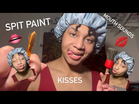 ASMR - Kisses, Mouth Sounds, Spit Painting (Hezekiah)