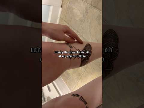 ASMR | Taking The Second Skin Off Of My Newest Tattoo 🦋 lofi