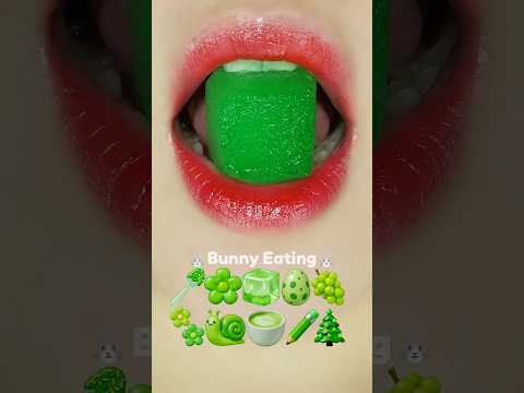 Green Ice Mukbang 얼음 먹방
