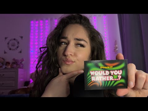 ASMR Let's Play Would You Rather | Whispered & Soft Spoken | Tapping