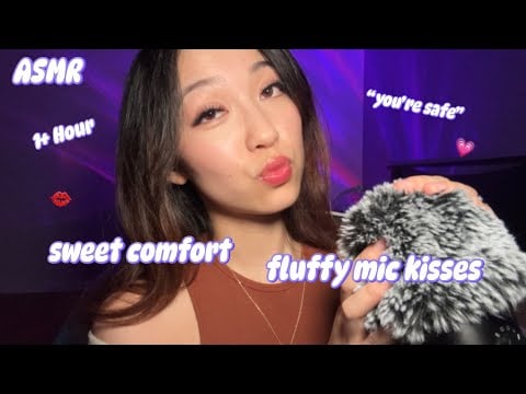 1 Hour ASMR Sweet Comfort 💗 Fluffy Mic Kisses, Breathy Whispers & Loving Affirmations 🫶🏻