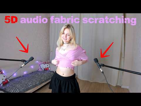 40 mins 5D audio pure fabric scratching ASMR