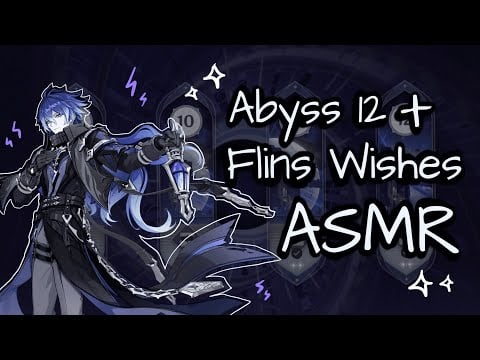 [ASMR] slow whisper | spiral abyss + flins wishes | mechanical keyboard sounds