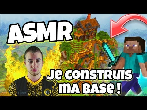 ASMR Français • JE CONSTRUIS MA BASE SUR LE SERVEUR MINECRAFT DE TOM ASMR ! 🤩✨️