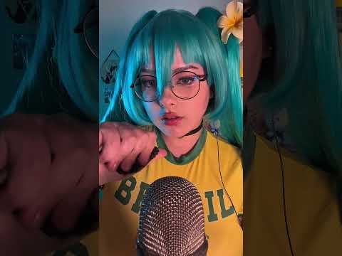Asmr cosplay HATSUNE MIKU 💚💙 #asmrsounds #cosplay #asmrvideo