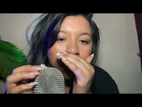 ASMR Relaxing mouth sounds✨ & bare mic scratching & gentle whispers🐢 for sleep💗