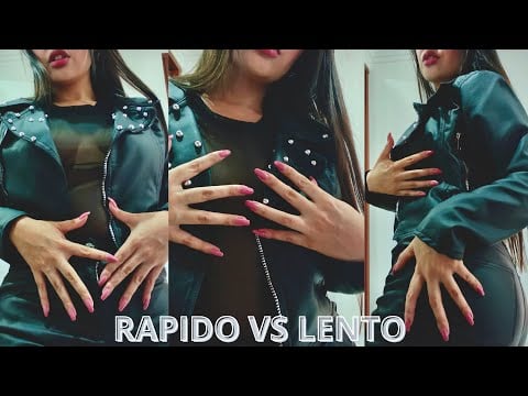 ASMR SCRATCHING EN CUERO 💅 (Rápido vs Lento) Cosquillas Aseguradas