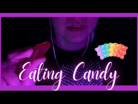 ASMR - Eating Gummy Candy 🍬 (WET MOUTH SOUNDS, WHISPERING, STICKY SOUNDS, KISSES, EAR TO EAR)
