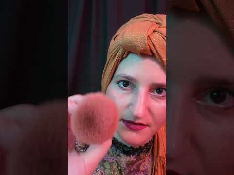 face tapping, soft brush #asmr #personalattention #softspoken #relaxation #shorts