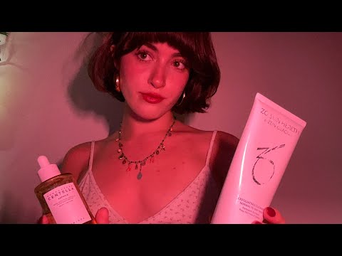 ASMR pampering you to sleep 🫧 (skincare, haircare)