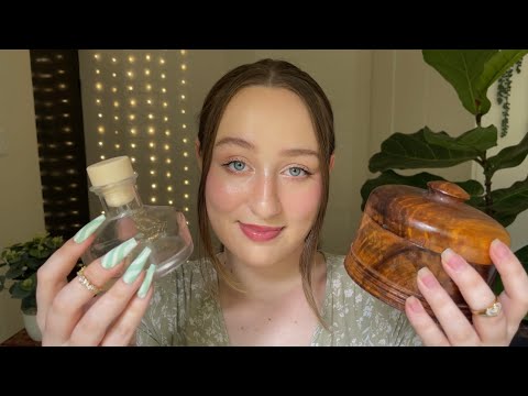 tapping with fake vs natural nails (asmr)