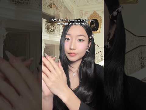 ASMR Rich Chinese aunt invites you to sleepover at her house🏠✨#asmr #asmrvideo #asmrsounds #asian