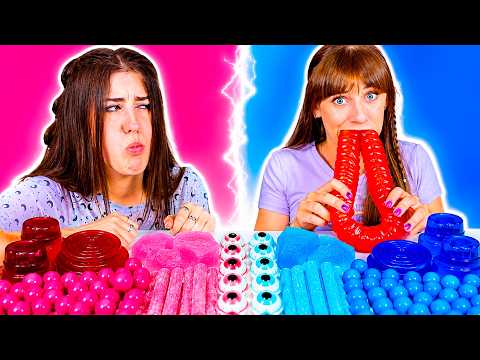 ASMR Pink Candy Race, Emoji Challenge, Giant Gummy Worm | Best Compilation
