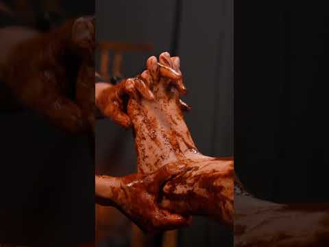 Chocolate Bliss | Relaxing foot and abdominal massage for Anna #asmr