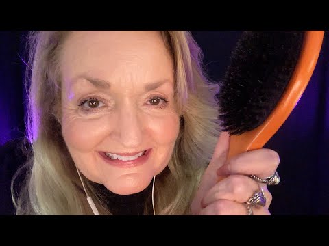 ASMR Showing you my Hairbrush Collection with Hair Brushing ✨ Ear to Ear Sounds