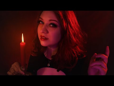 ASMR / Gentle Vampire comforts you during storm (personal attention, scalpmassage, facecleaning)